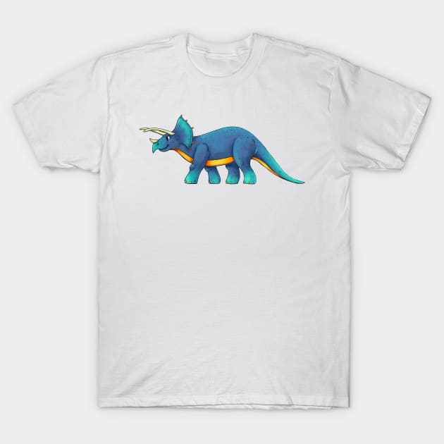 Triceratops T-Shirt by Rowena Aitken